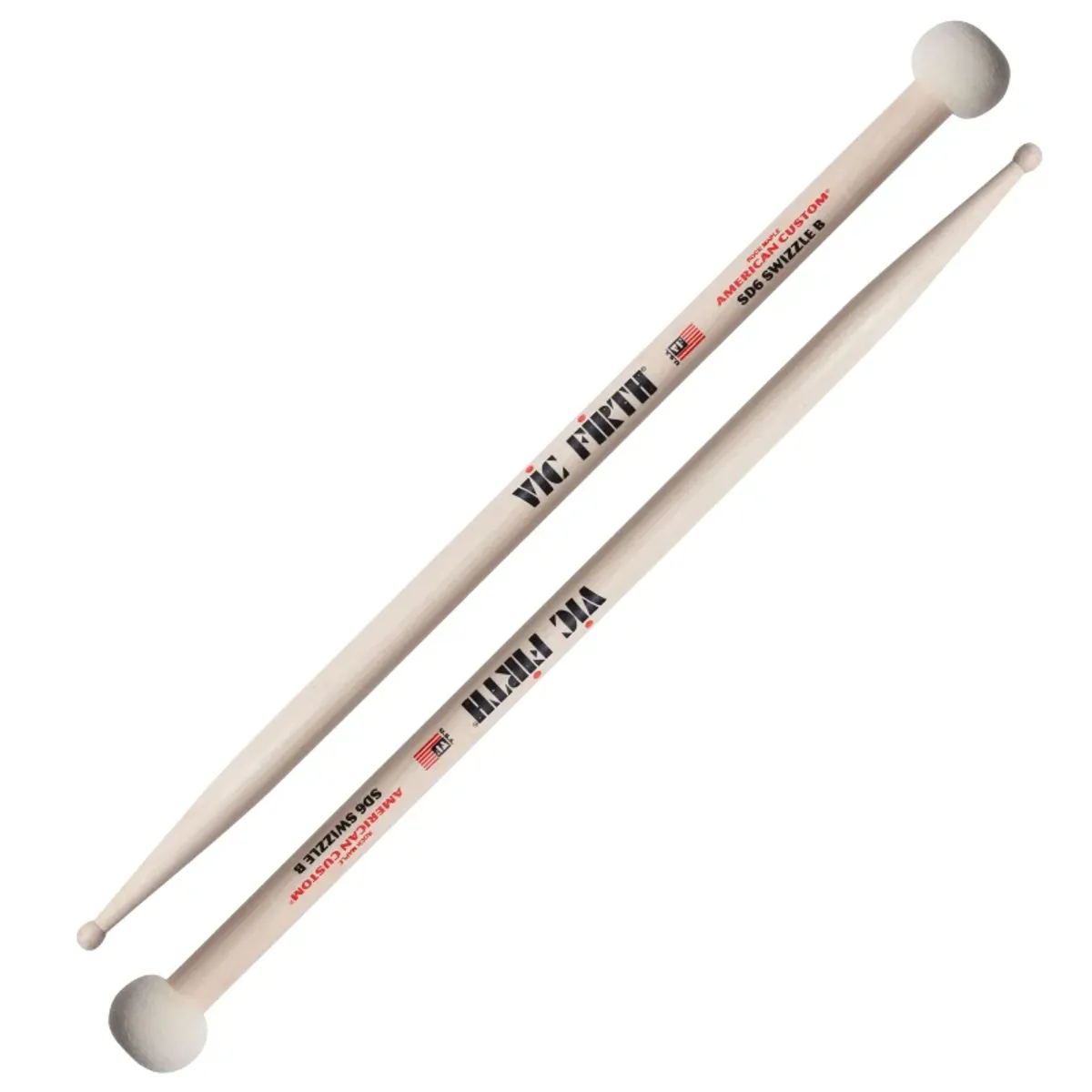 Vic Firth American Custom SD6 Swizzle B - Kombostikker i lønn
