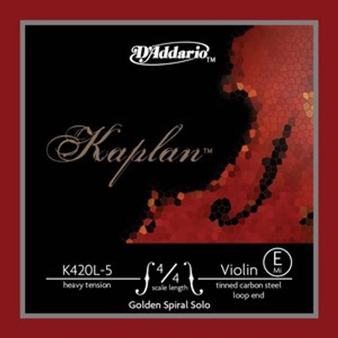 Hovedbilde DADDARIO Kaplan K420L-5 E-Streng Fiolin Loop End 4/4H