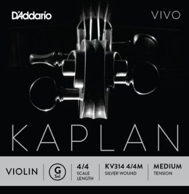 Hovedbilde DADDARIO Kaplan Vivo KV314 G-Streng Fiolin 4/4M