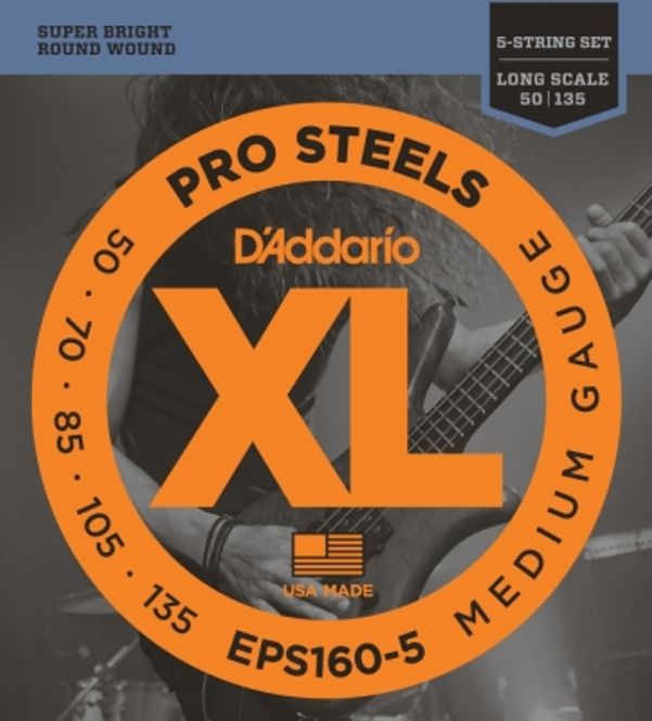 Hovedbilde DADDARIO EPS160-5 Strengesett El-Bass