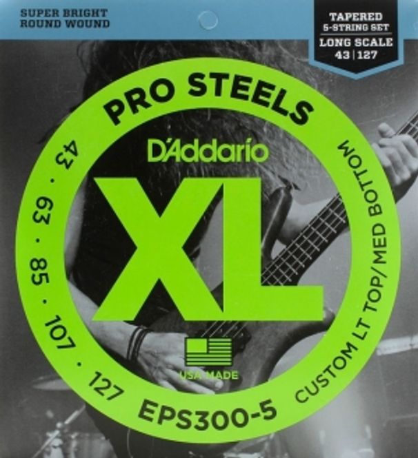 Hovedbilde DADDARIO EPS300-5 Strengesett El-Bass