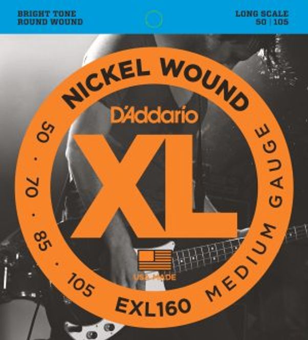 Hovedbilde DADDARIO EXL160 Strengesett El-Bass
