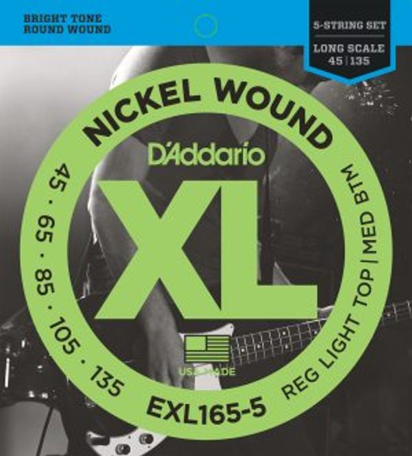 Hovedbilde DADDARIO EXL165-5 Strengesett El-Bass