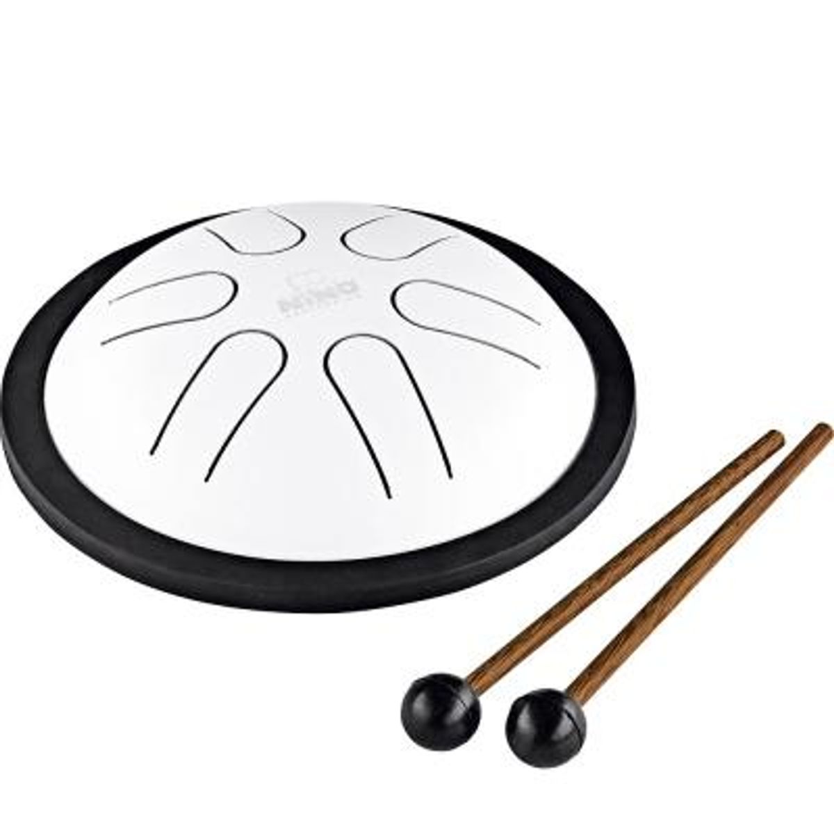NINO PERCUSSION NINO980WH Steel Tongue Drum, White 