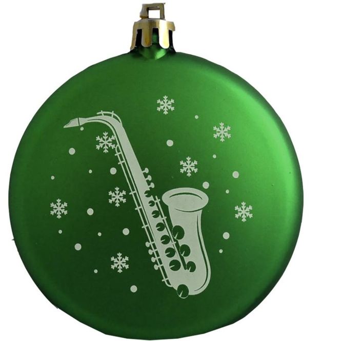 Hovedbilde JULETREPYNT Saxofon m snø