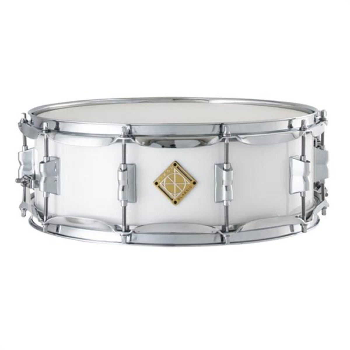 DIXON PMSCL054-WT Marching Snare Drum 14×5 Wood Shell – White